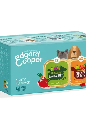Voordeelprijs Edgard & Cooper Adult Multipack Dog 4x300 gr